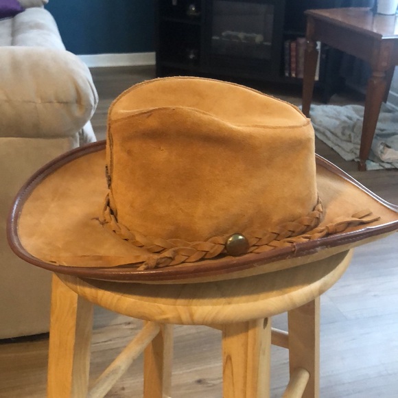 Handmade Genuine Leather Western Cowboy Hat - Clint Eastwood Style - Picture 4 of 5
